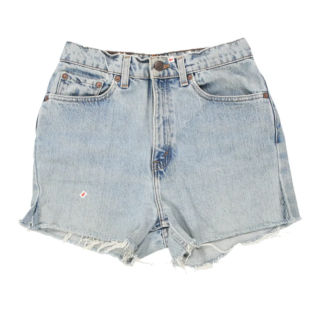521 Levis Denim Shorts - 28W UK 10 Light Wash Cotton