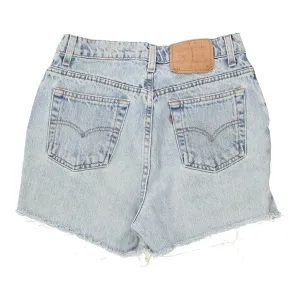 521 Levis Denim Shorts - 28W UK 10 Light Wash Cotton