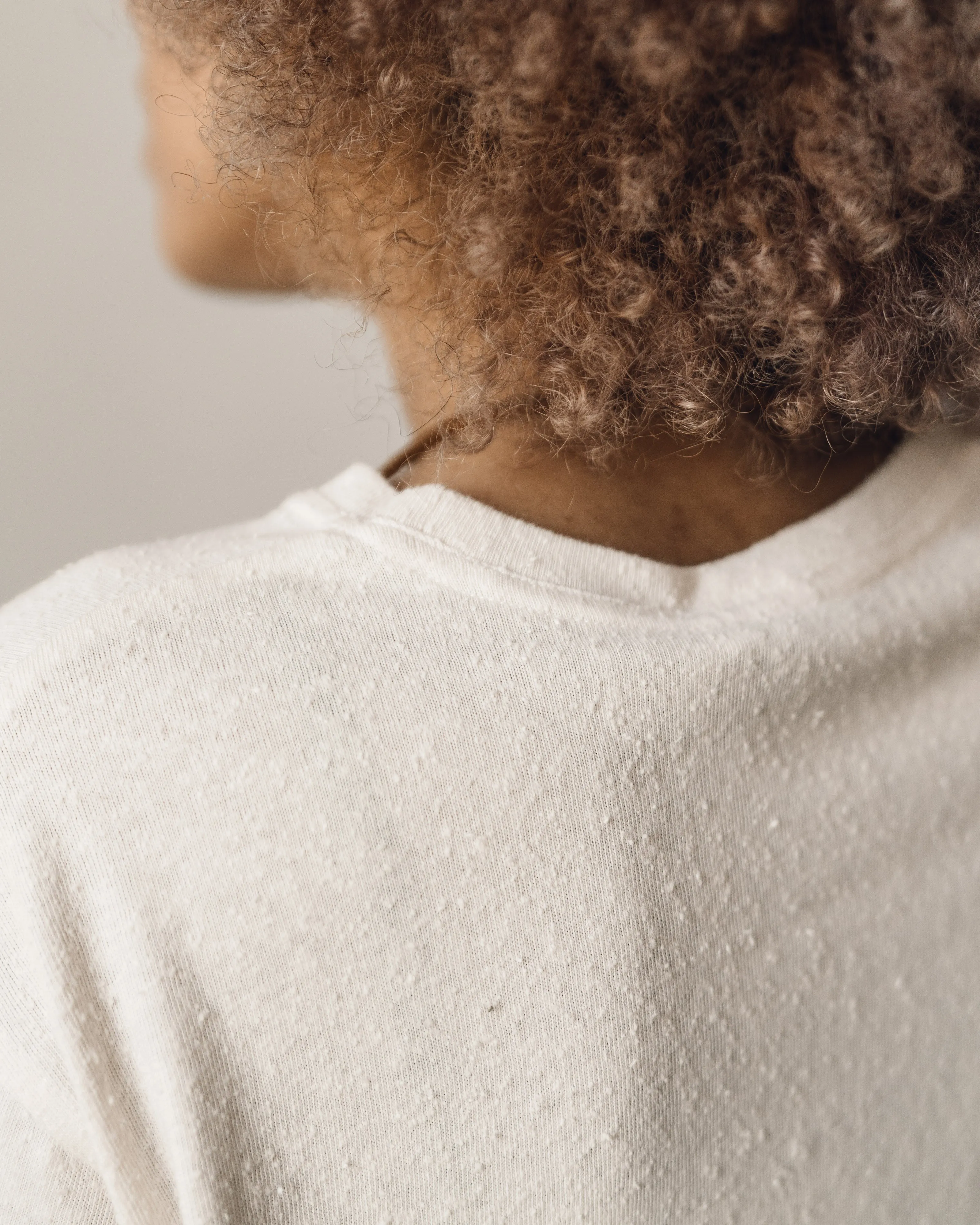 7115 Signature Textured Linen Tee, Off-White