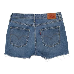 721 Levis Denim Shorts - 30W UK 10 Blue Cotton