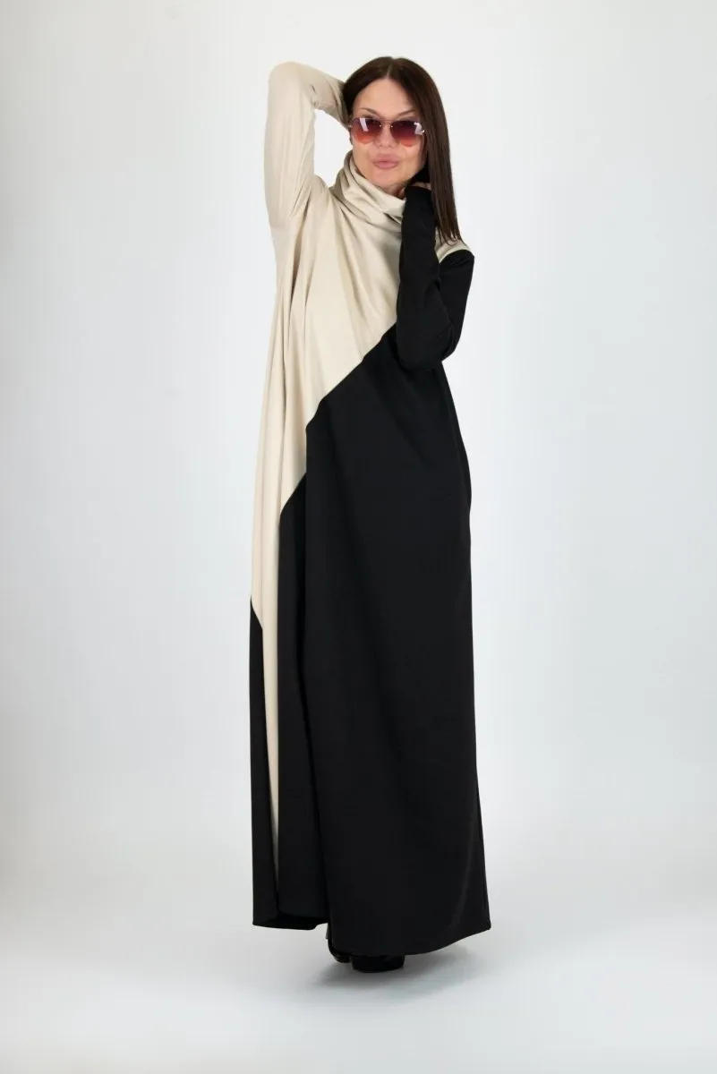 A Line Turtleneck Dress Vivian
