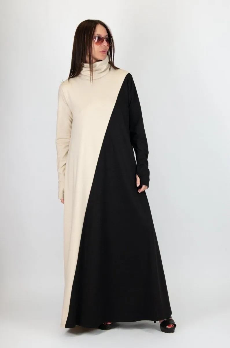 A Line Turtleneck Dress Vivian