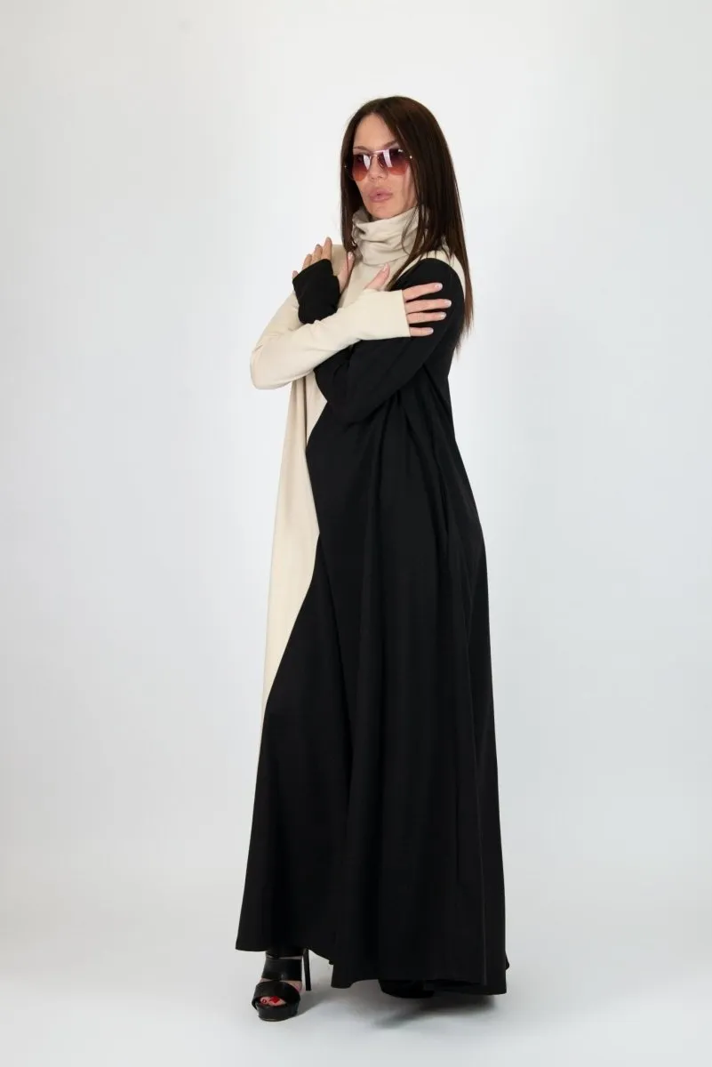 A Line Turtleneck Dress Vivian