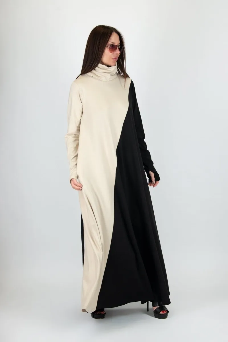 A Line Turtleneck Dress Vivian