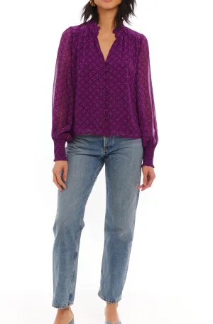ALL Rhodes Blouse in Sangria