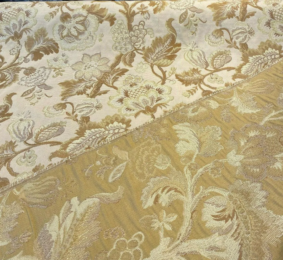 Barrow Winfrey Birch Beige M8424 Jacquard Brocade Fabric By The Yard