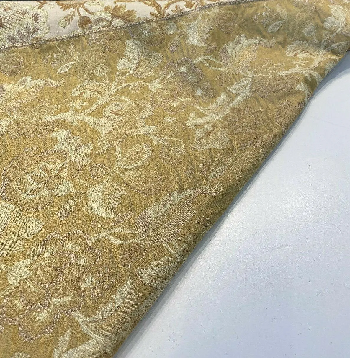 Barrow Winfrey Birch Beige M8424 Jacquard Brocade Fabric By The Yard