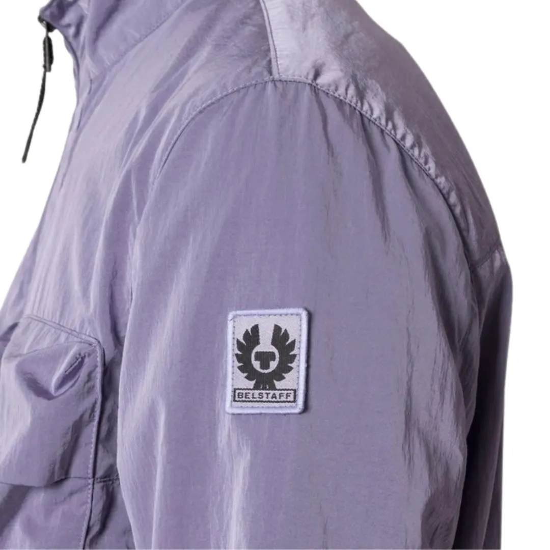 Belstaff Ramp Violet Light Purple Quarter Zip Windbreaker Jacket