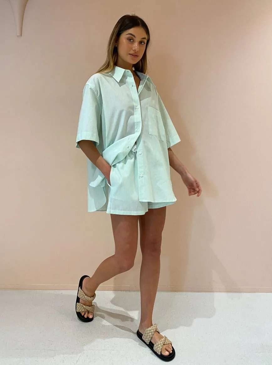 Blanca Lennox Shorts in Mint/White