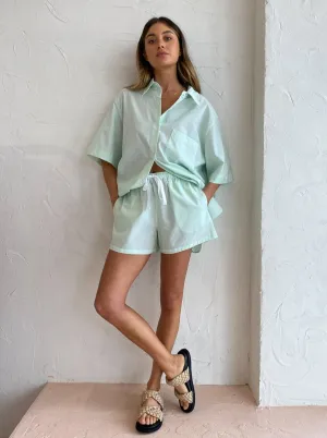 Blanca Lennox Shorts in Mint/White