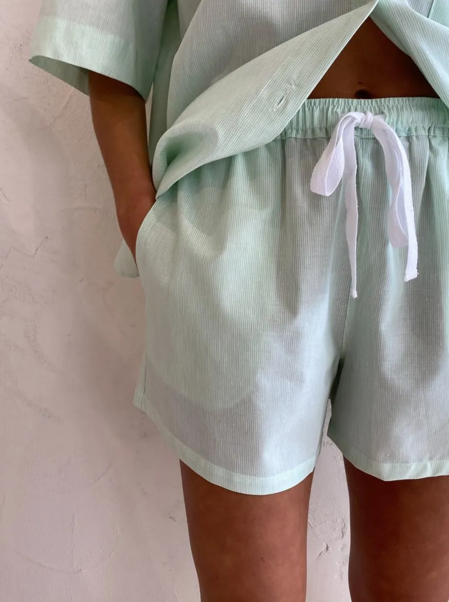Blanca Lennox Shorts in Mint/White