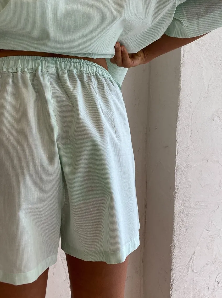 Blanca Lennox Shorts in Mint/White
