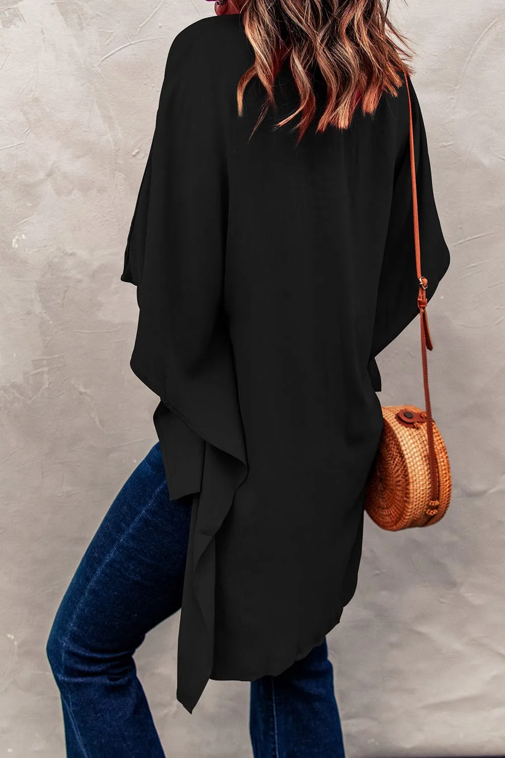 Boho V Neck Bell Sleeve Top