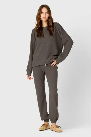 BRENTWOOD SWEATSHIRT IN THUNDER BOUCLÉ