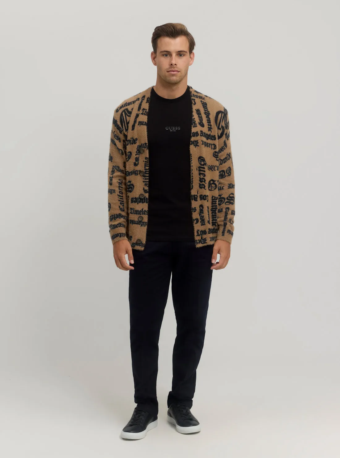 Brown Gothic Knit Cardigan