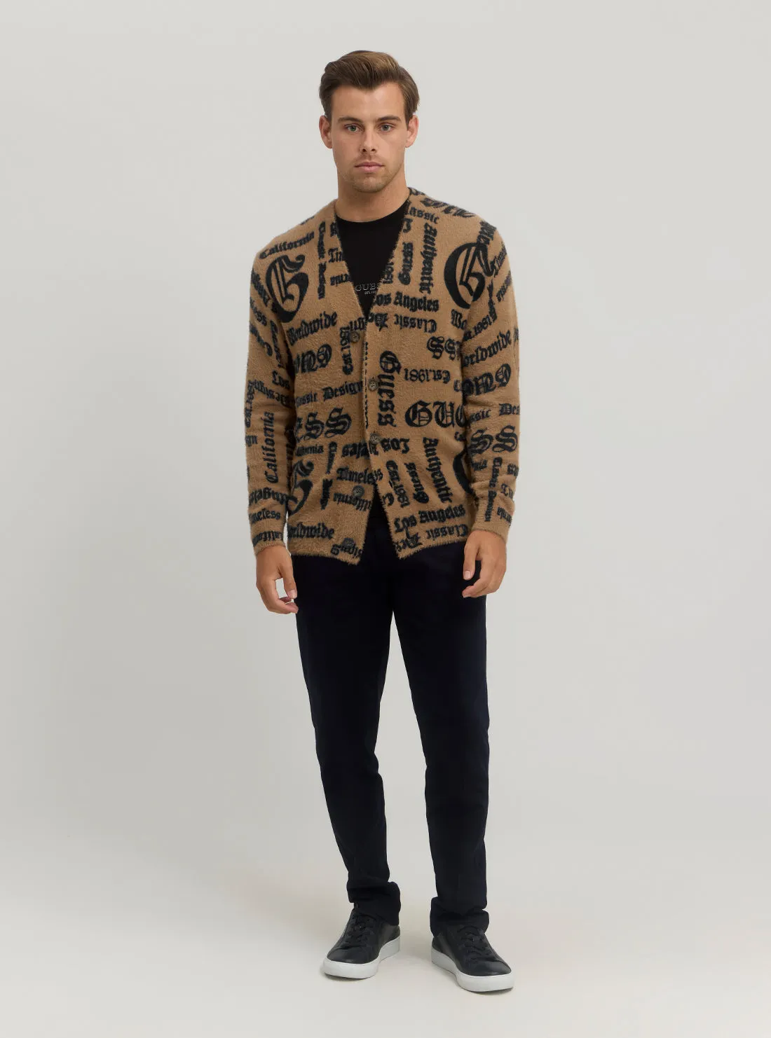 Brown Gothic Knit Cardigan