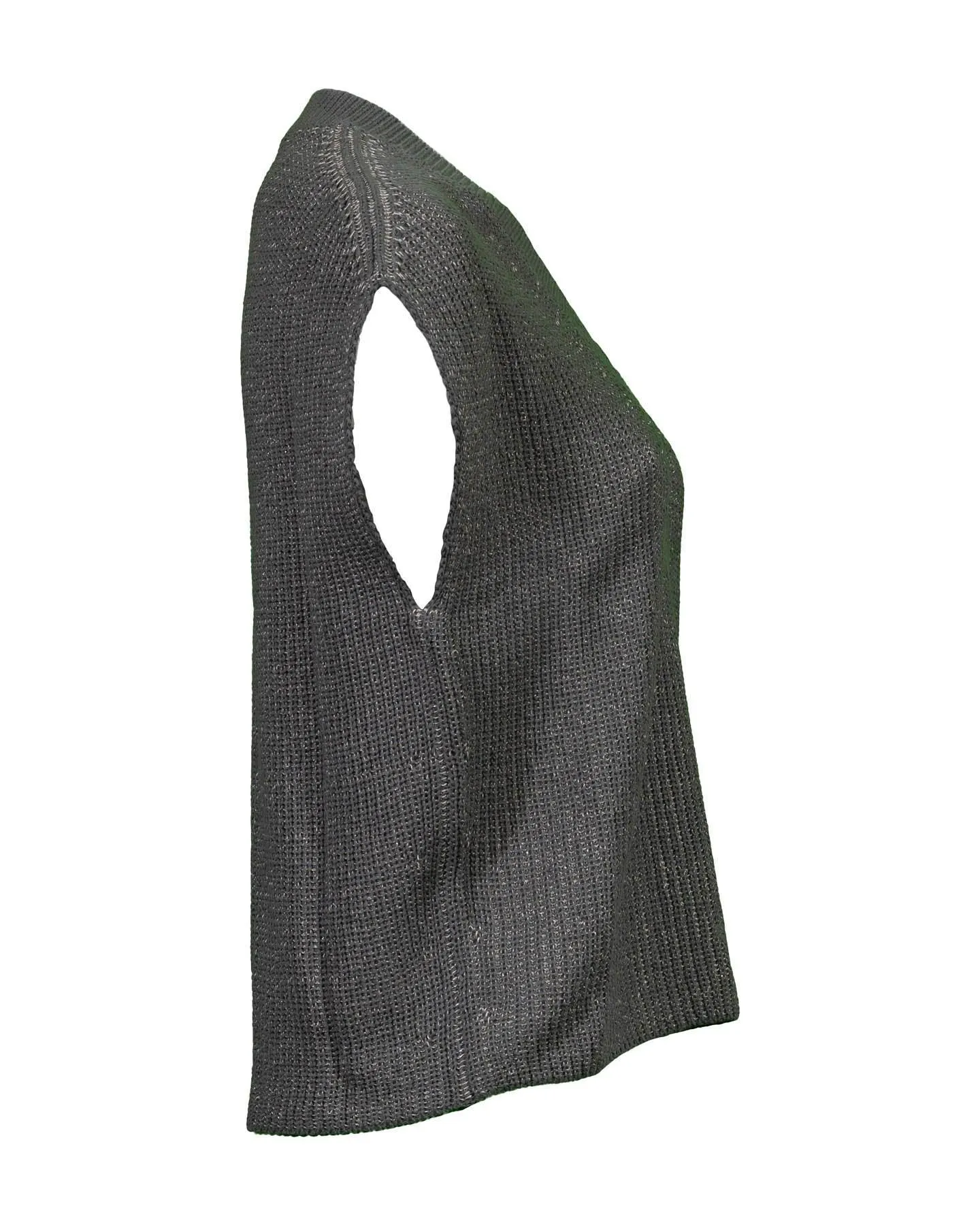 Cropped Knit Sleeveless Pullover