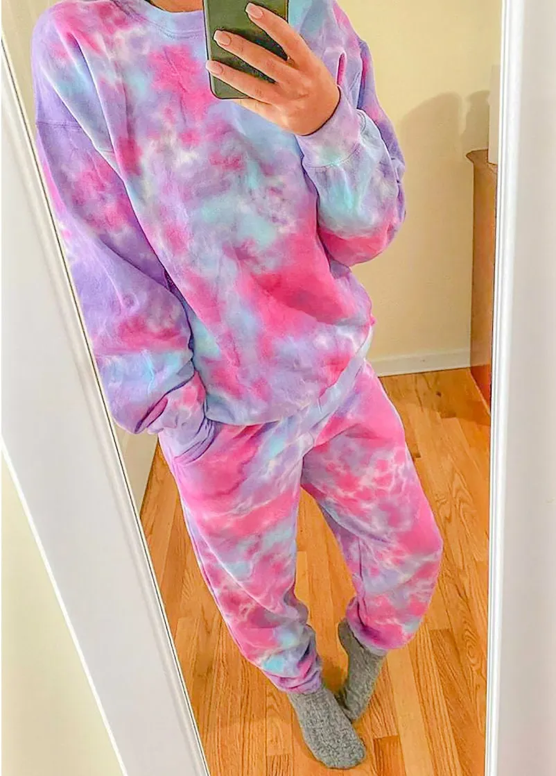 Custom Tie-Dye Sweatsuit Set