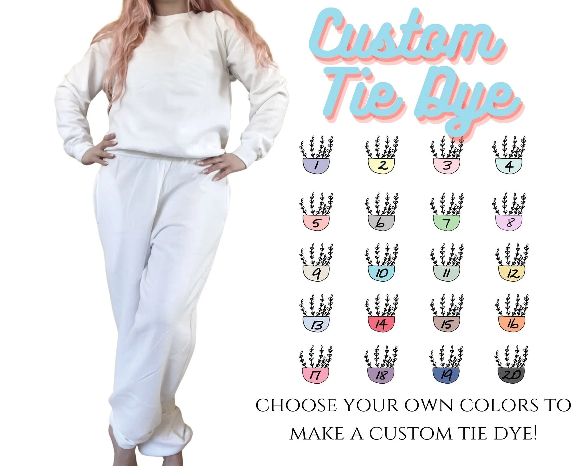 Custom Tie-Dye Sweatsuit Set