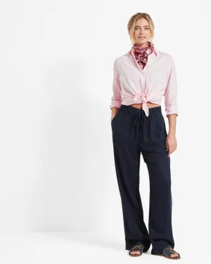 Daphne Linen Trousers Navy