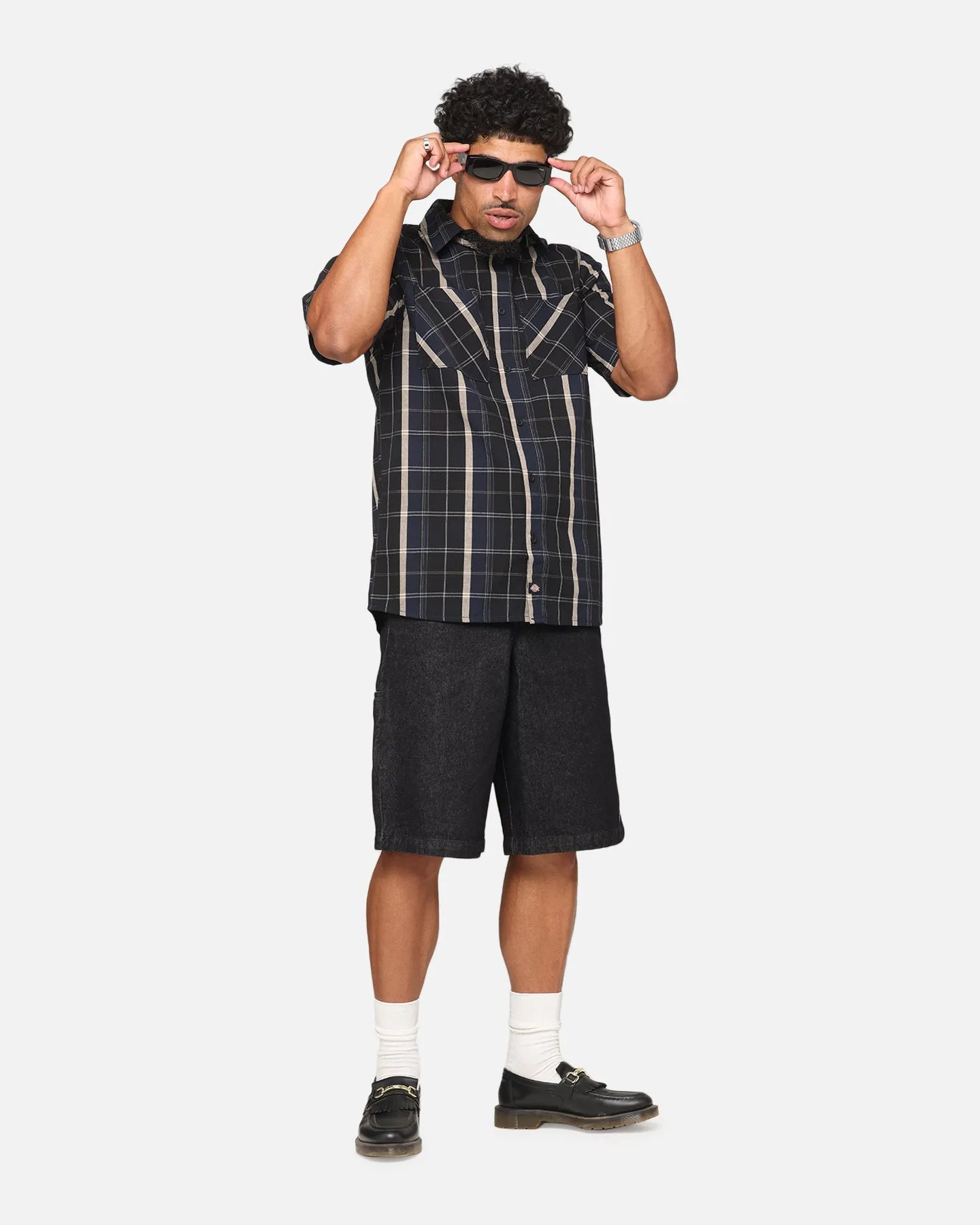 Dickies Best N West Button Up Shirt Black