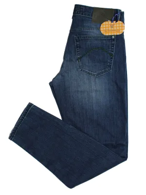 E. Marinella Jeans Dark Blue Hand Made Denim Jeans 33 Slim Fit SALE