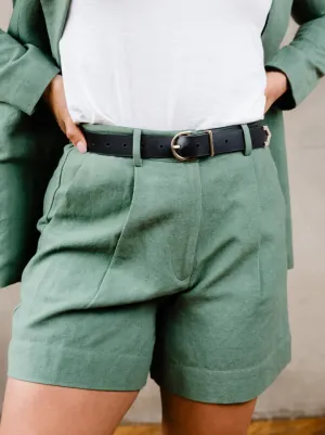 Esme Linen Short - Green