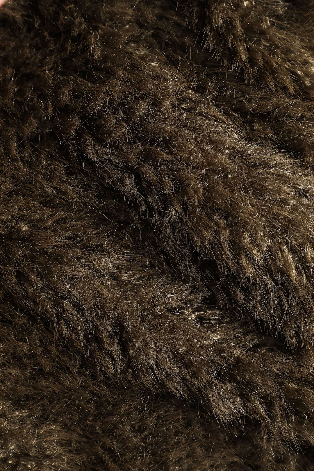Faux Fur Knit Zipper Cardigan