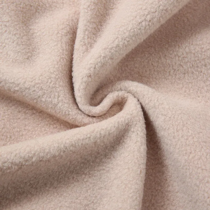 Fleece Hooded Women's Pullover Jacket