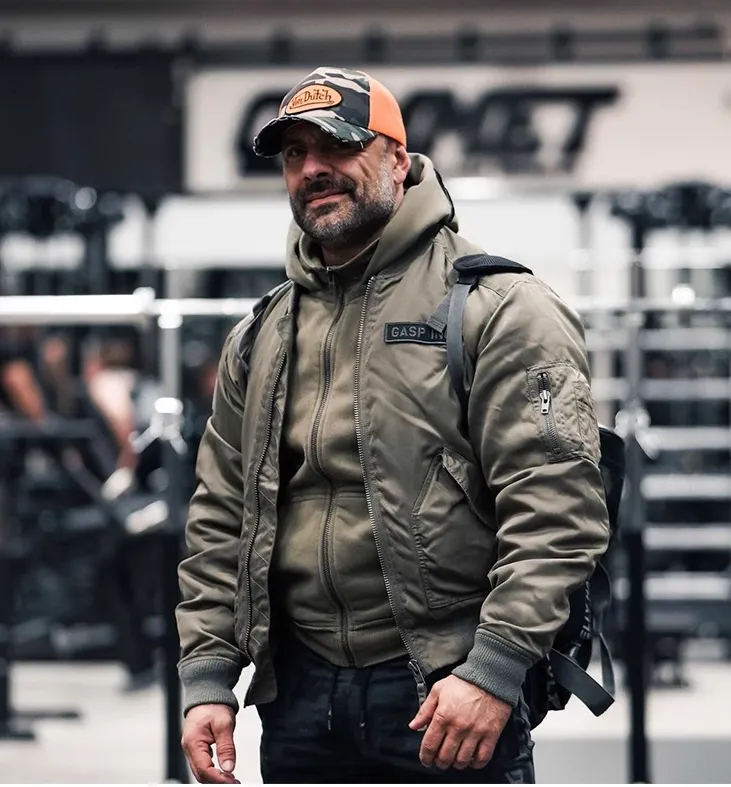 GYM BUDDY COMBAT PILOT AIR FORCE BOMBER JACKET