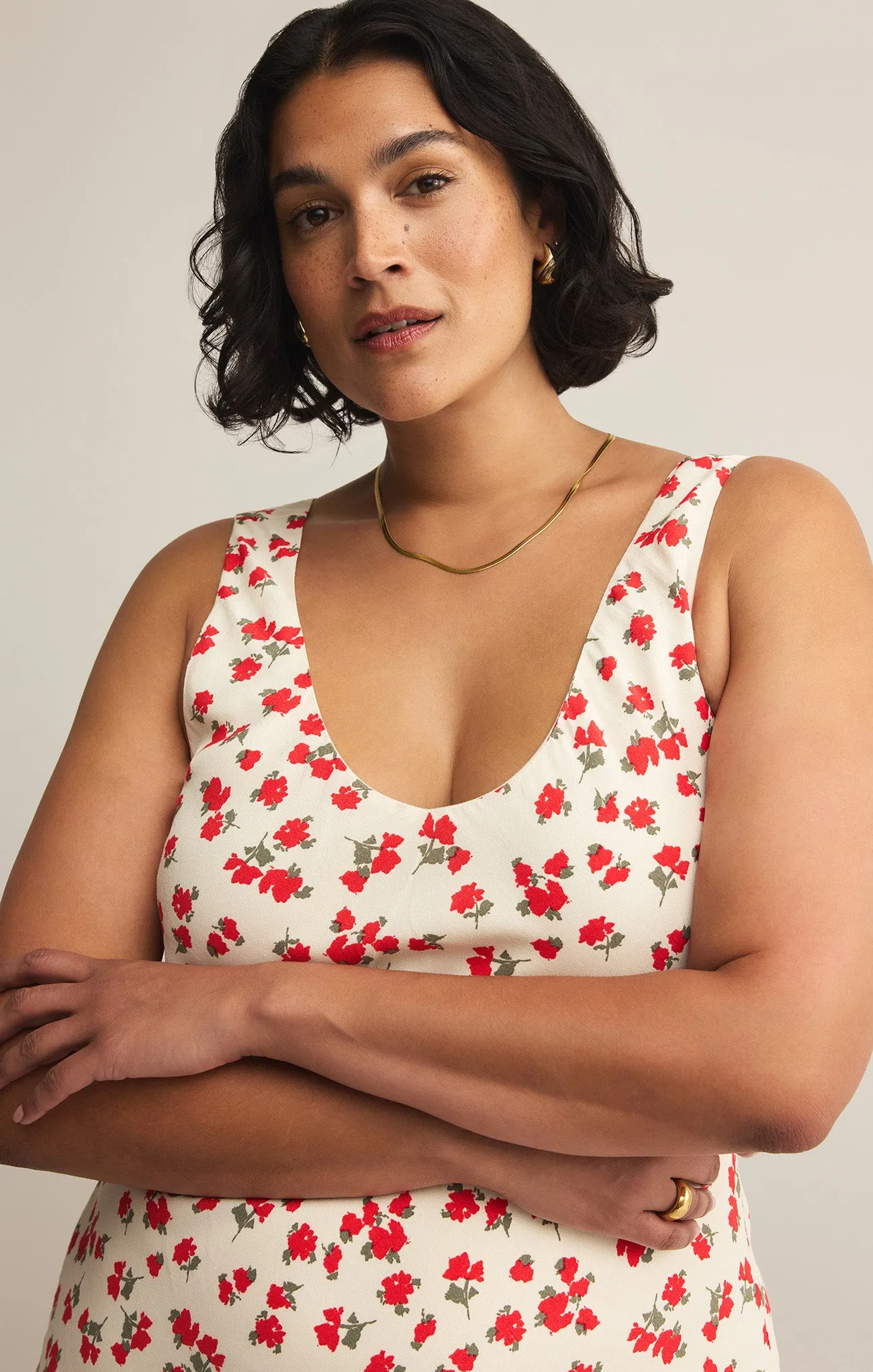 Hana La Rosa Ditsy Maxi Dress