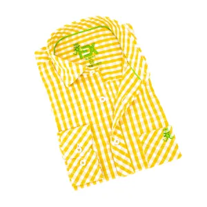Harvard Yard FROG Linen Shirt - Yellow