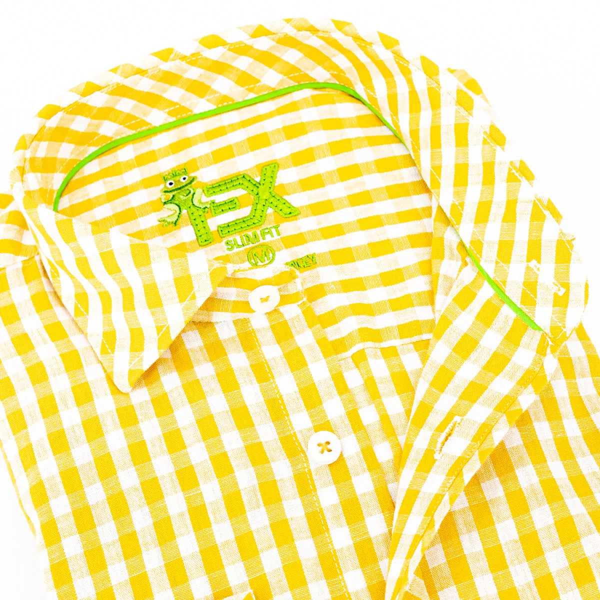 Harvard Yard FROG Linen Shirt - Yellow