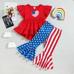 Hot Sale Baby Girls Clothes 4th of July-ملابس أطفال بناتي