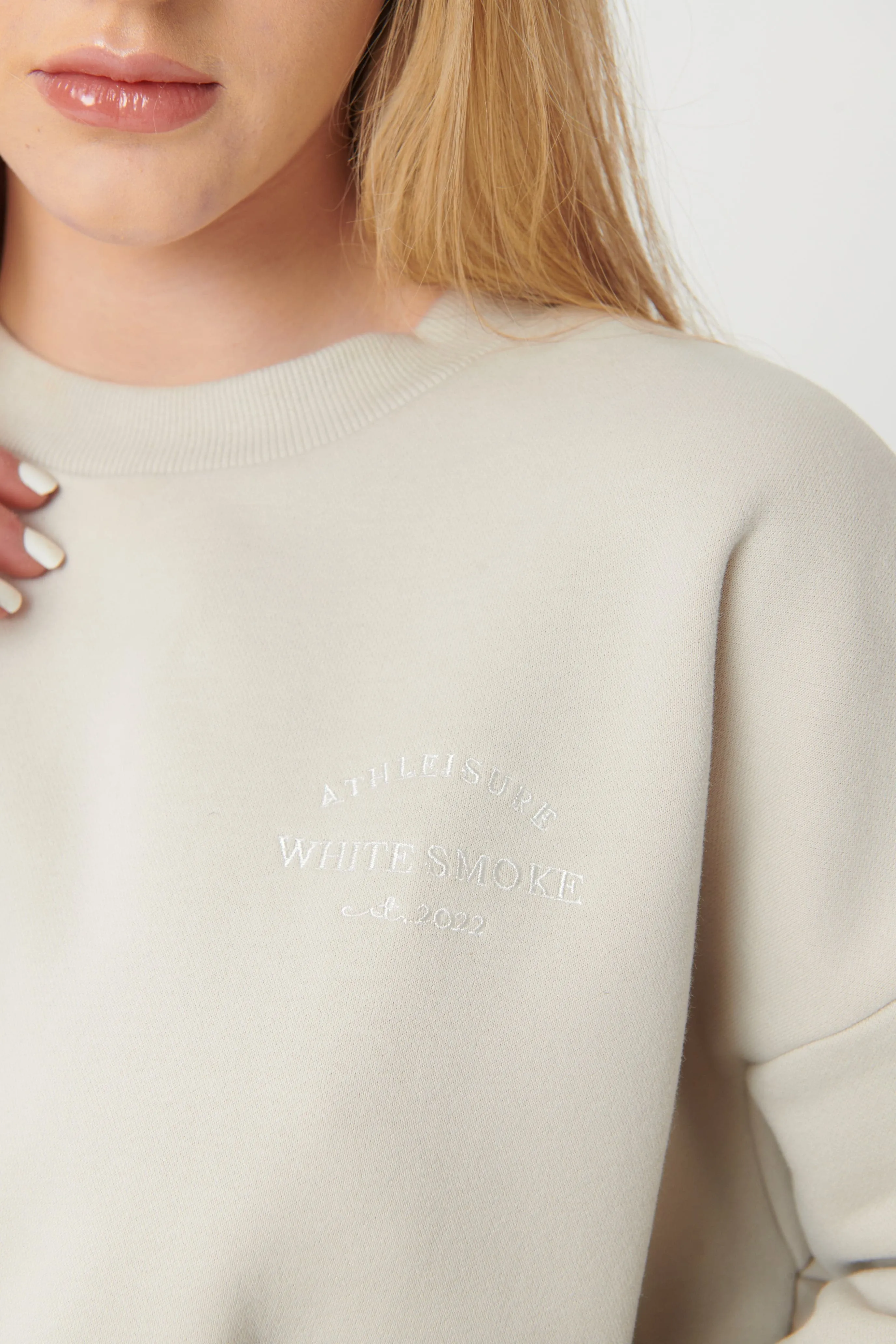 Hygge Cosy Oversized Sweatshirt - Mushroom