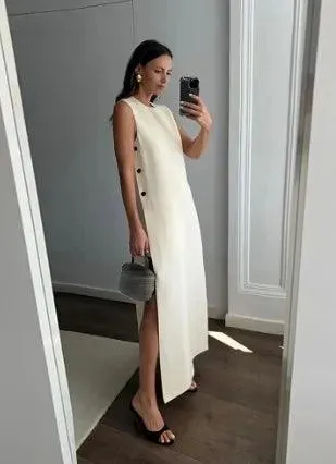 Iron Ring Connected Leopard Maxi Dress: Stylish Fashion Statement for Women