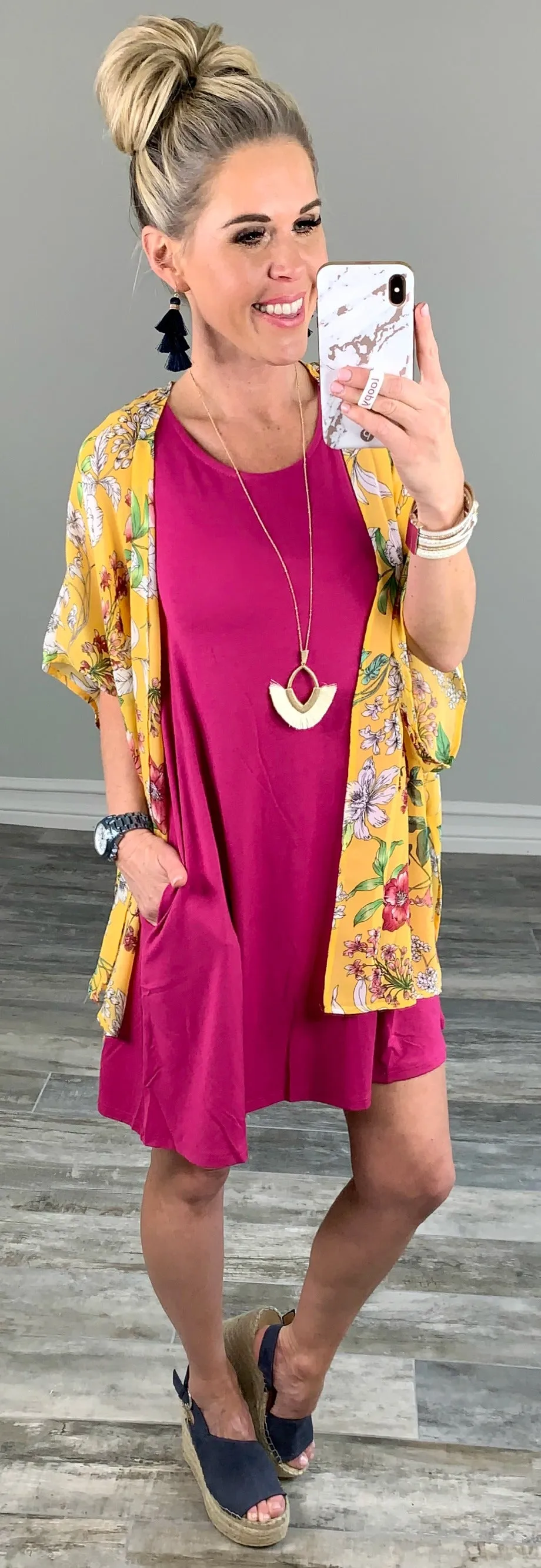 Island Breeze Kimono - Sunflower