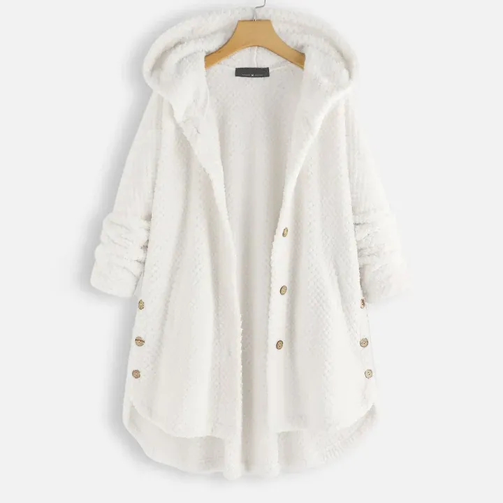 Ivyshape | Casual Fleece Hooded Winter Coat for Women