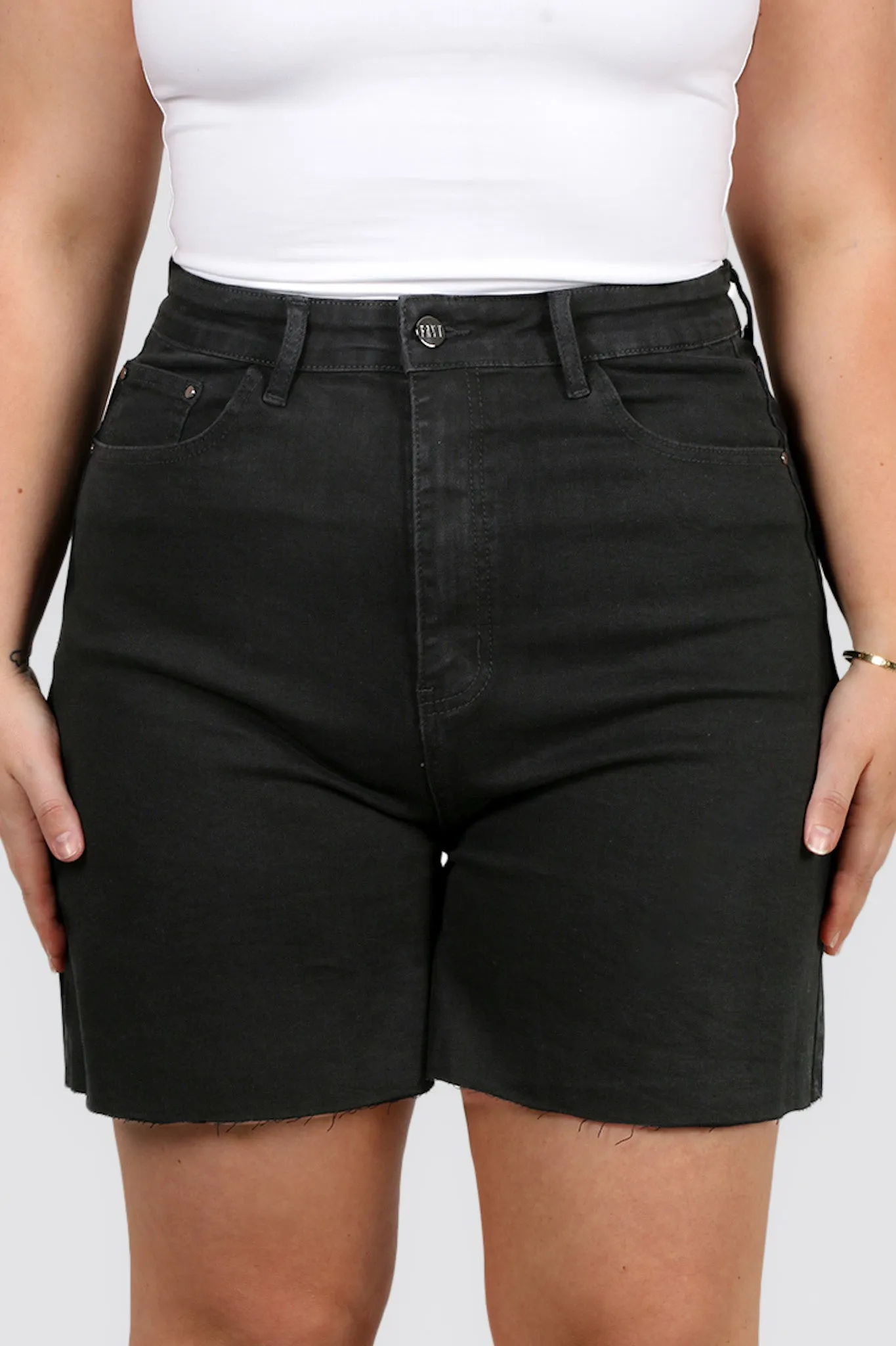 JAGGER DENIM SHORT BLACK WASH