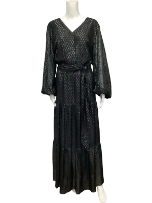 Johnny Was Jade Dress Maxi Length V Neck Silk Size: XL