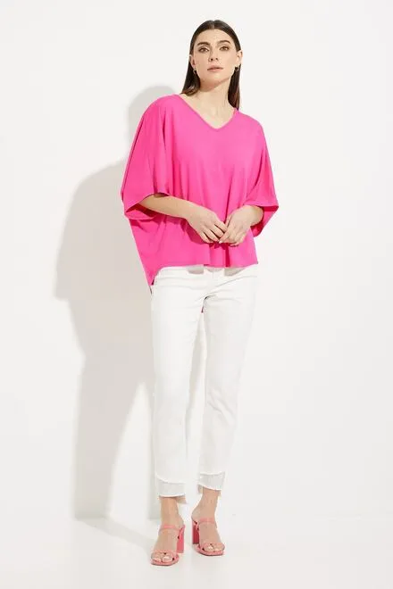 Joseph Ribkoff Deep -V- Loose-Fit Top