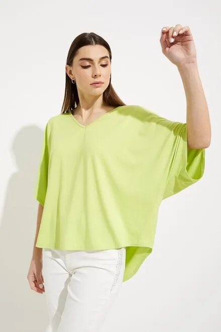 Joseph Ribkoff Deep -V- Loose-Fit Top