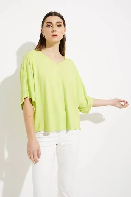 Joseph Ribkoff Deep -V- Loose-Fit Top