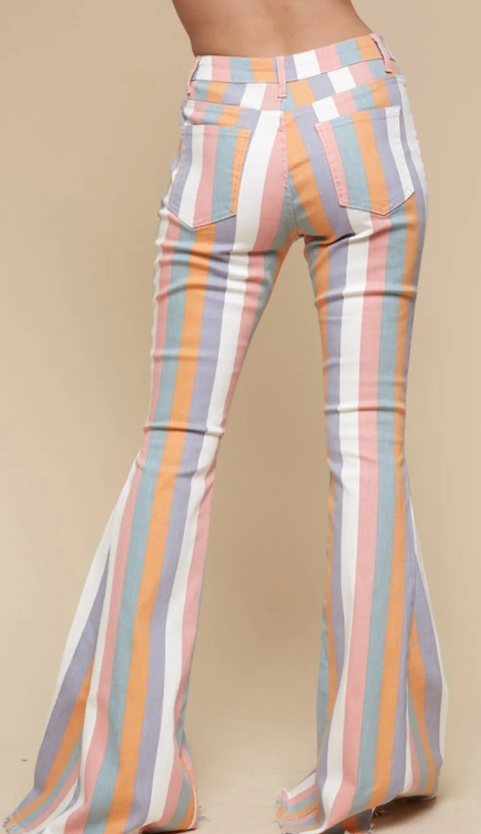 Kristin Stripped Flared Pants