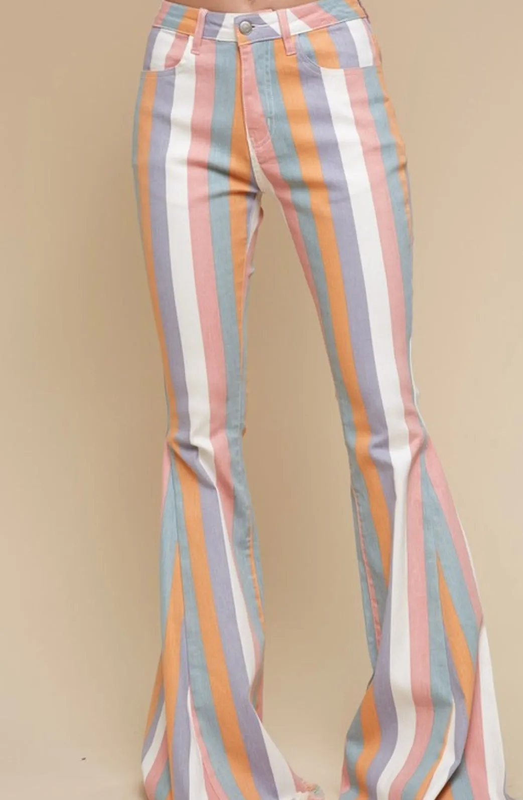 Kristin Stripped Flared Pants