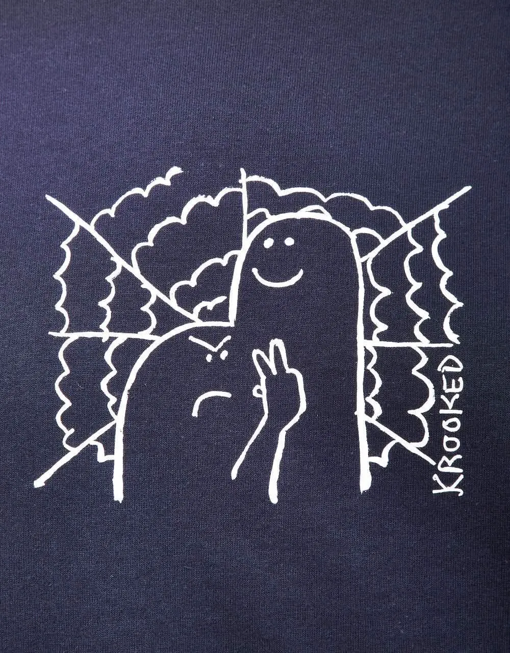 Krooked Greetings Sweatshirt - Classic Navy