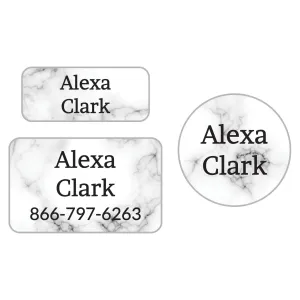 Marble Clothing Labels Pack