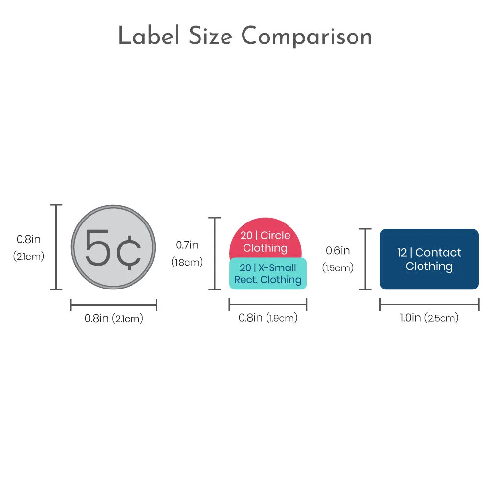 Marble Clothing Labels Pack
