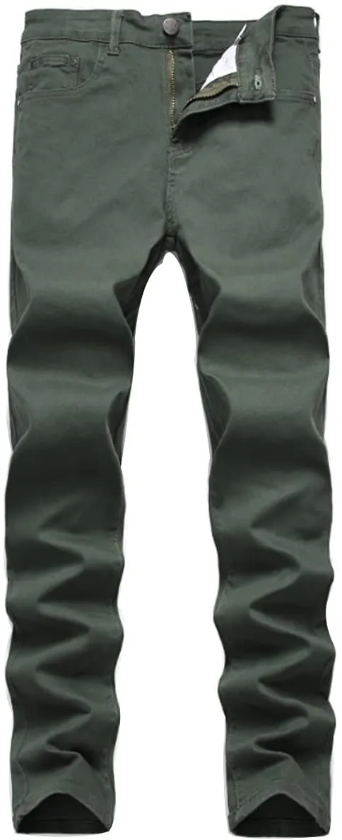 Men's Black Stretchy Slim Fit Jeans Denim Pants