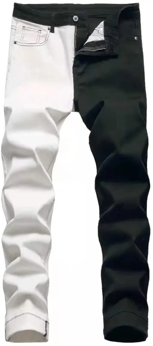 Men's Black Stretchy Slim Fit Jeans Denim Pants
